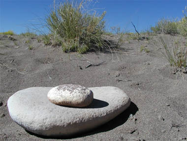 manno and metate--that rock and a hard place on which to grind grain for flour for your daily bread